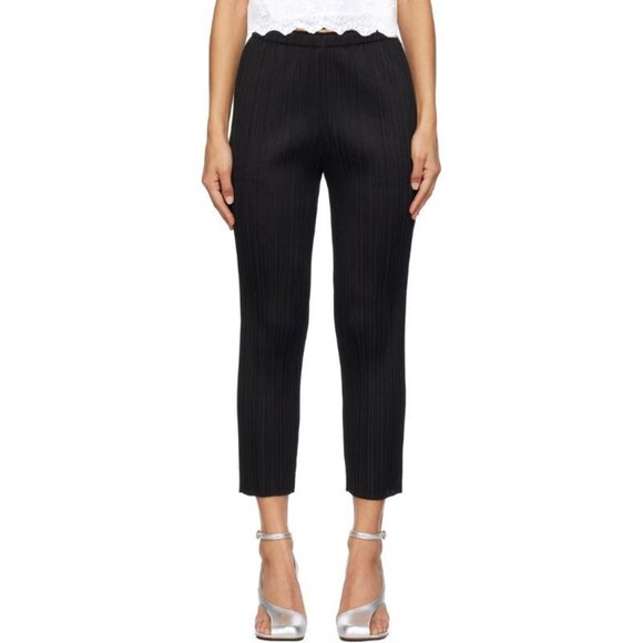 Pleats Please by Issey Miyake Black Pants EUC Size 1 - Picture 1 of 9